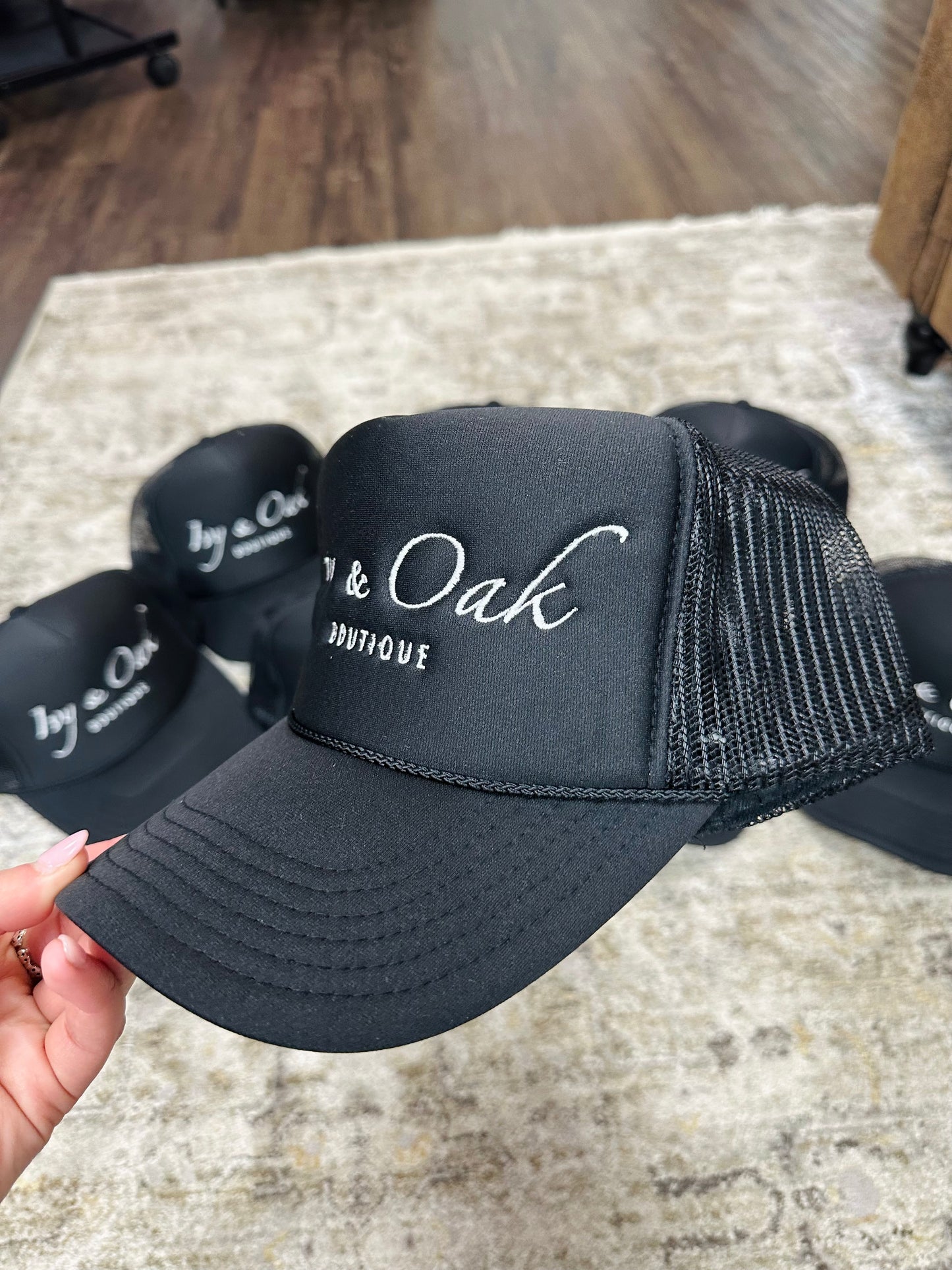Ivy  & Oak Boutique Logo Trucker Hat
