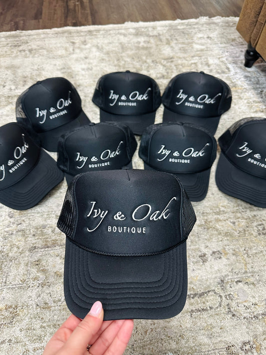 Ivy  & Oak Boutique Logo Trucker Hat