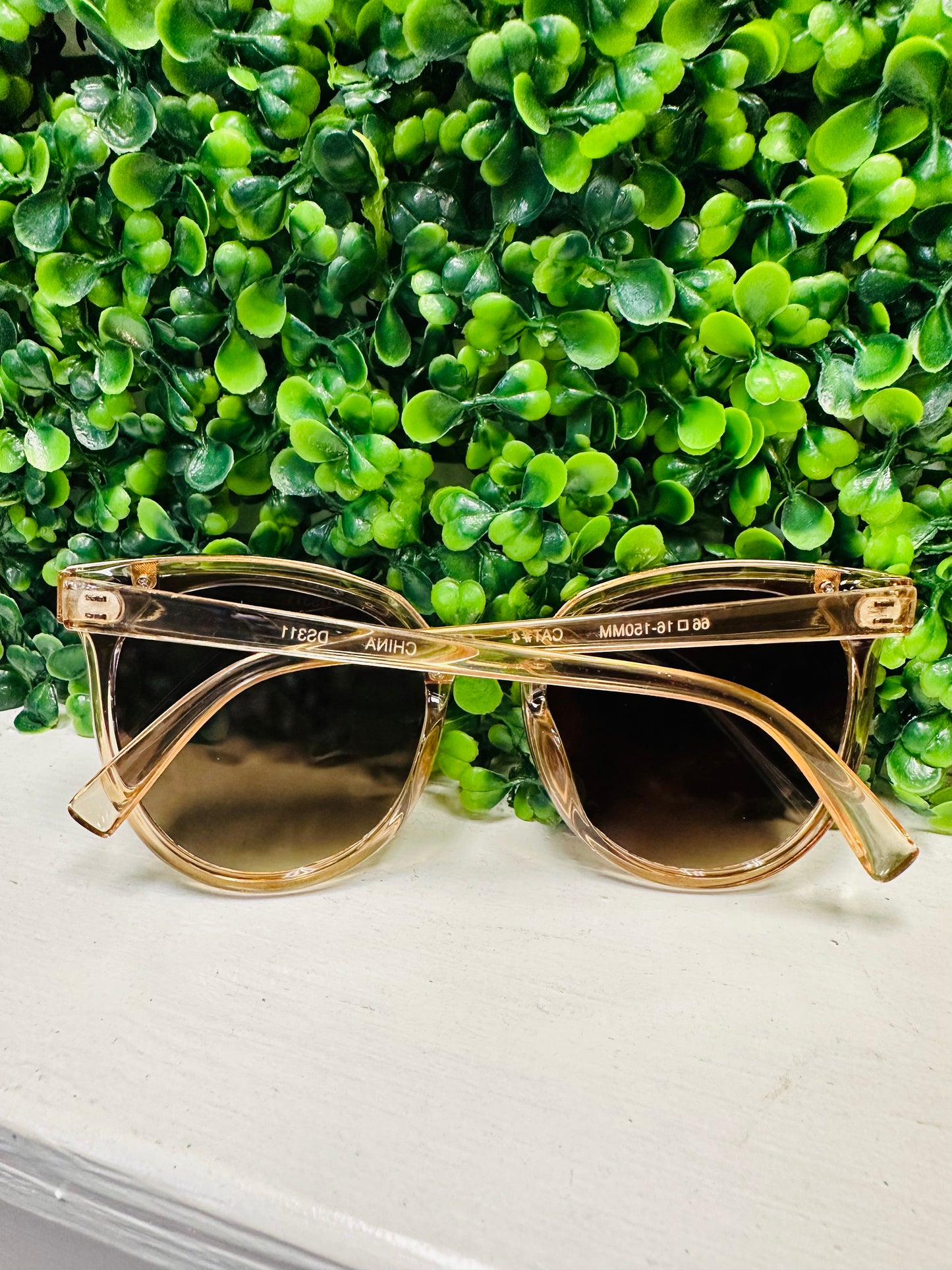 Gold Gradient Cateye Sunglasses