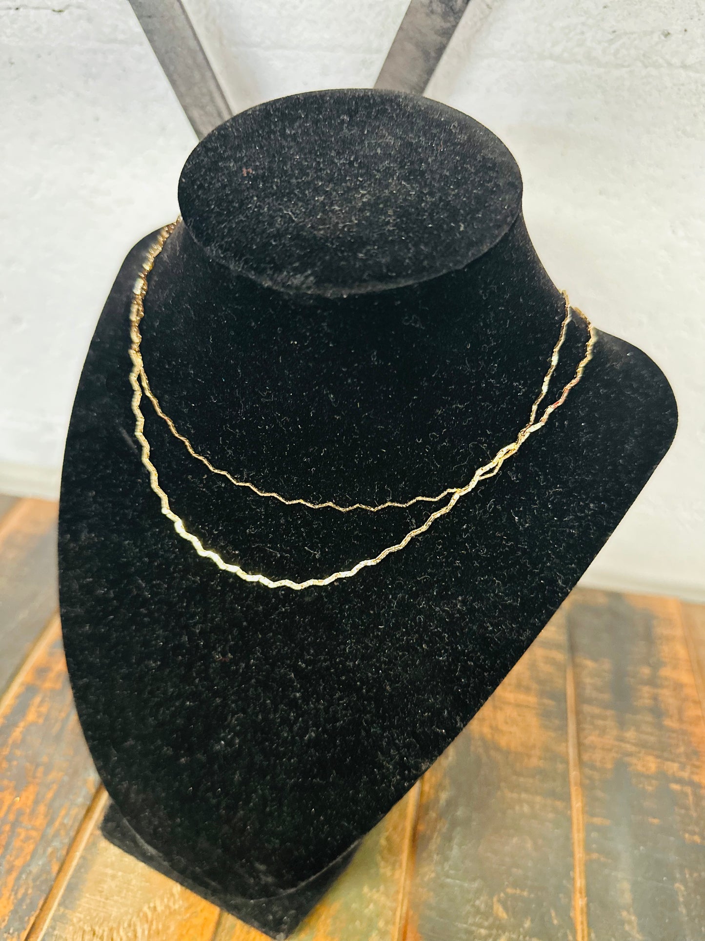 Gold Layered Delicate Chain Necklace
