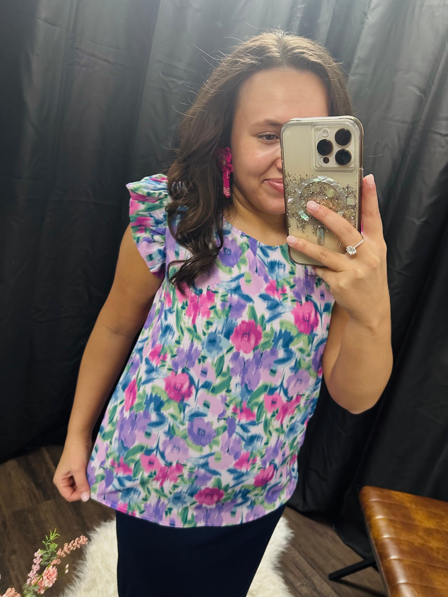 The Lilac Floral Print Top