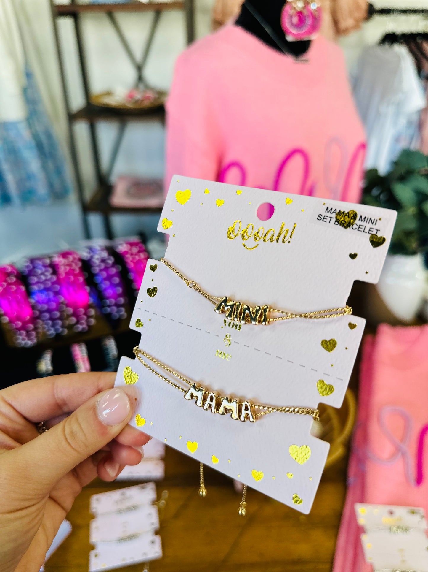 Gold Mama & Mini Bracelet Set