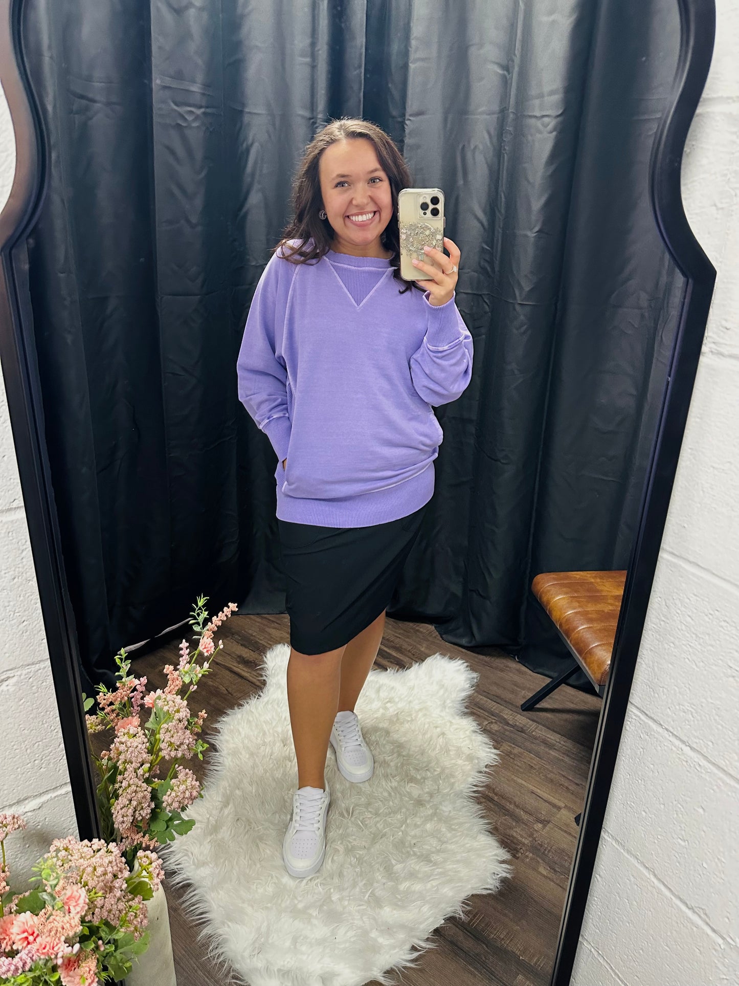 Lavender French Terry Pullover