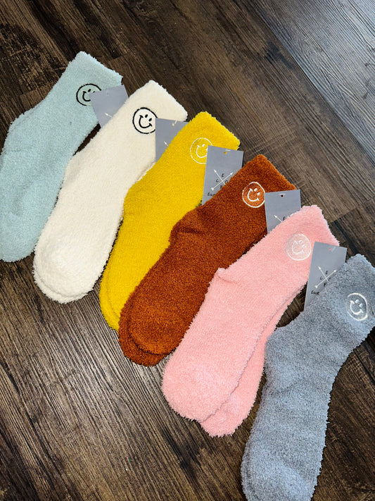 Plush Smile Socks