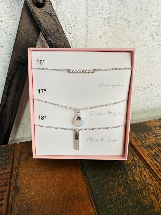 Silver Every Occasion Boxed Necklaces