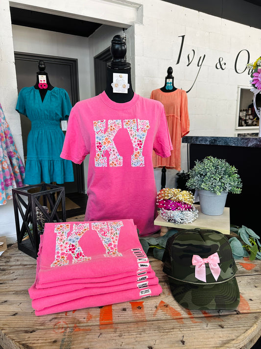Oh Happy Day Pink Kentucky Graphic Tee