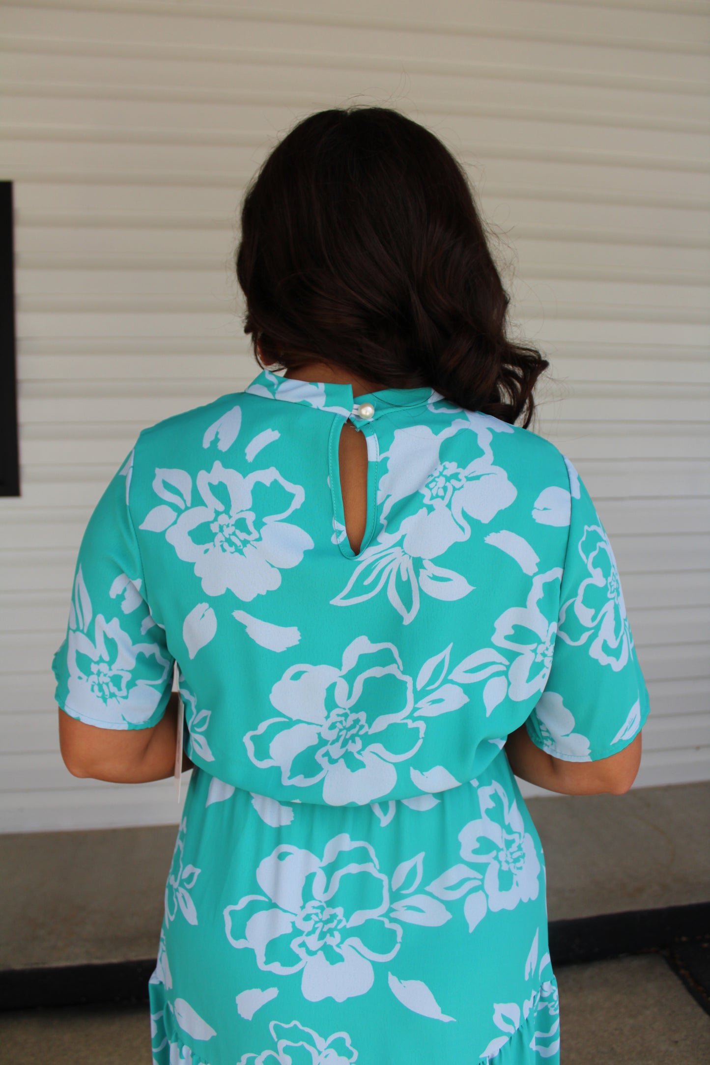 The Marley Teal Floral Print Dress