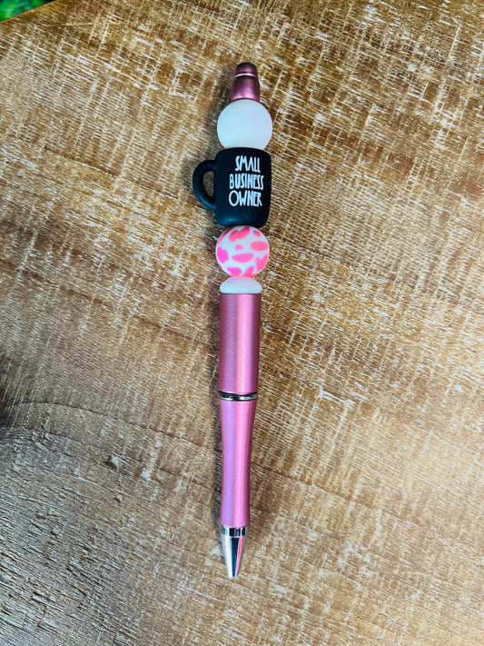 Small Business Owner Beaded Pen