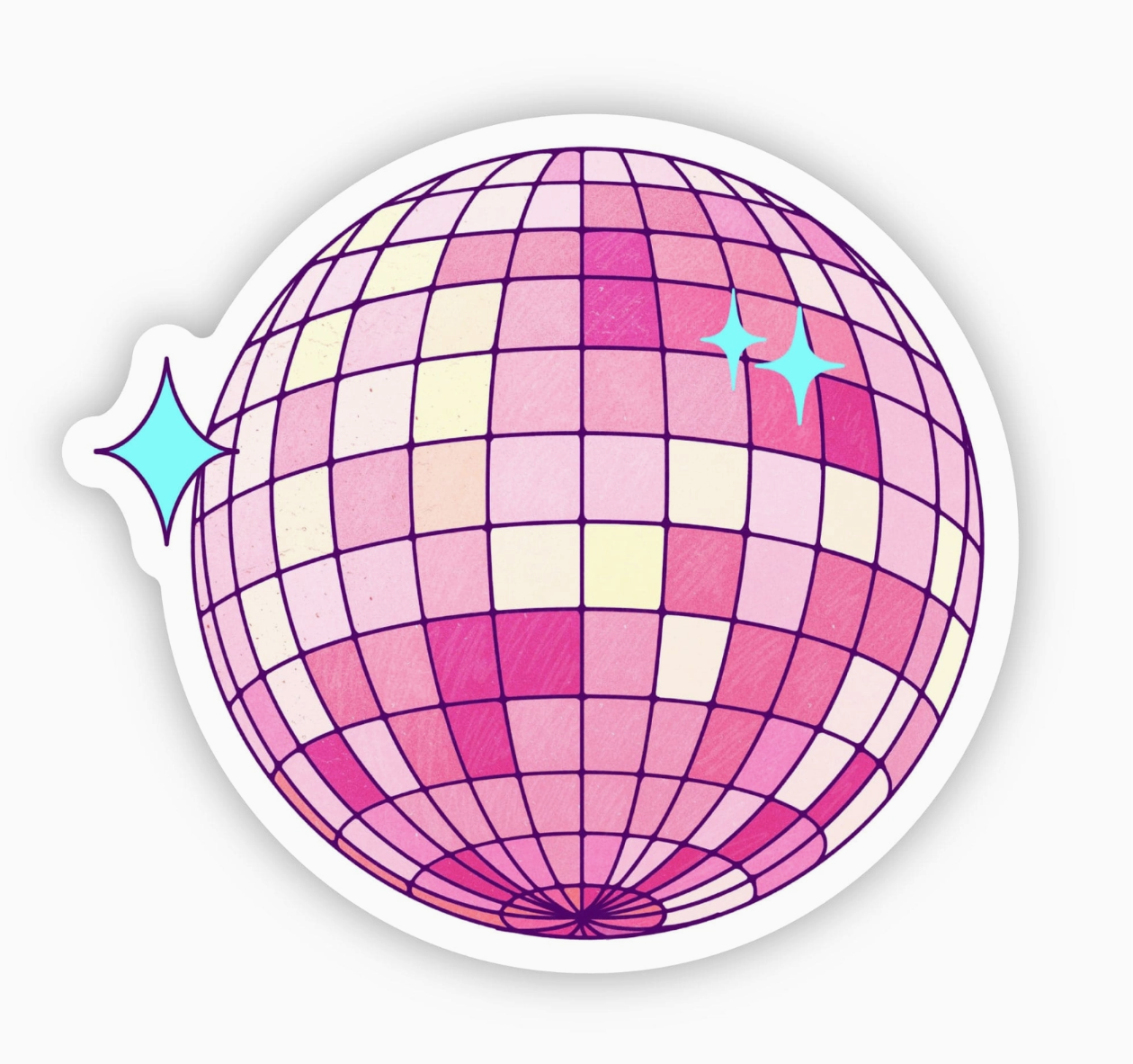 Discoball Pink Sticker