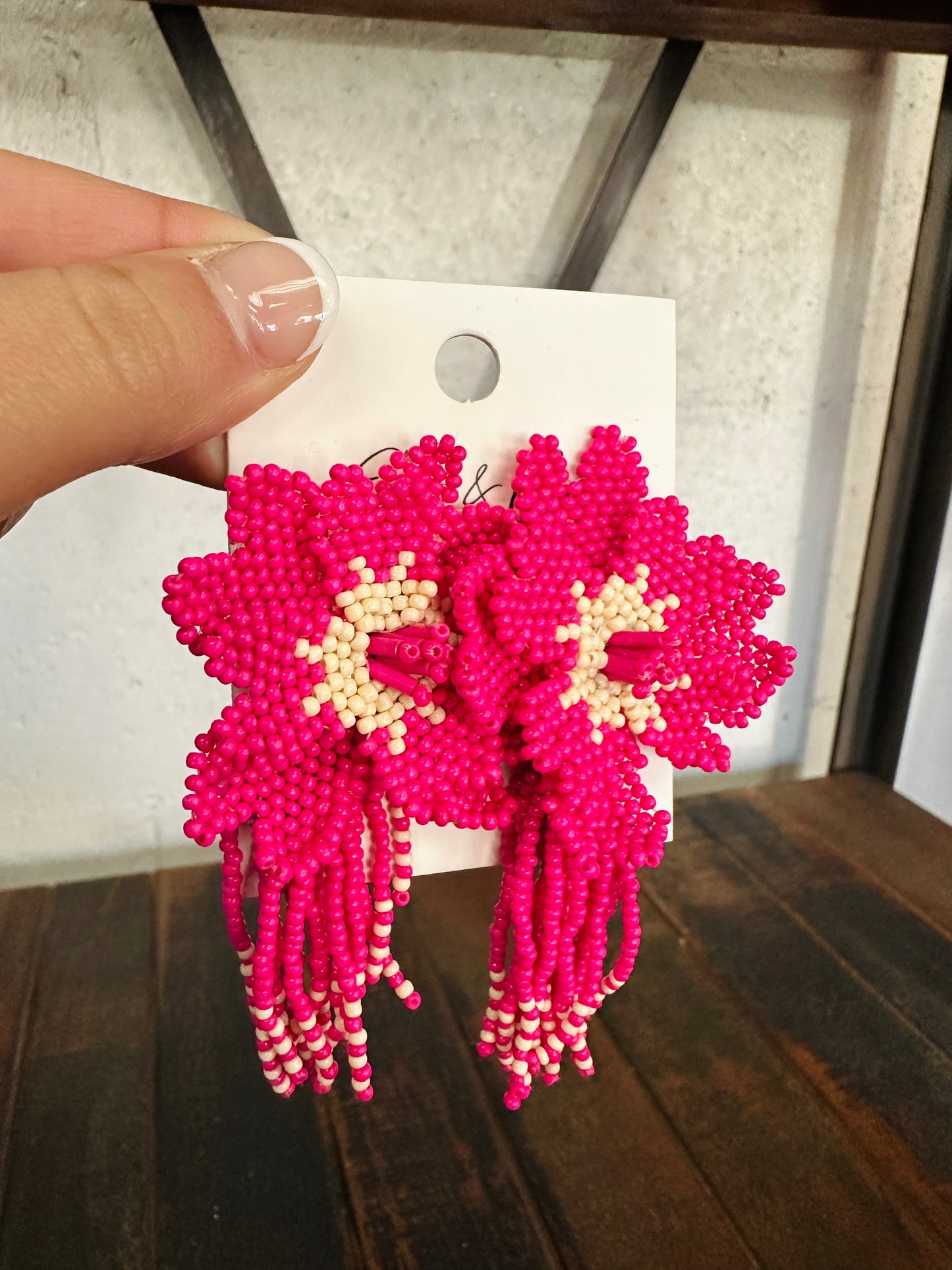 Pink Flower Fringe