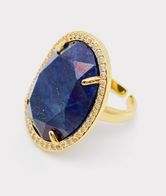 Lapis Lazuli Natural Stone Ring
