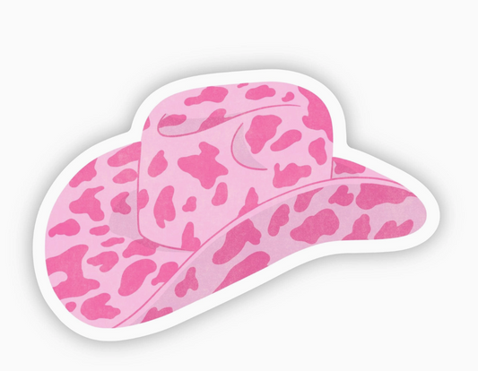Pink Cowboy Hat Sticker