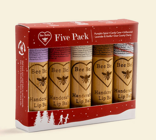 Holiday 5 Pack of Lip Balm