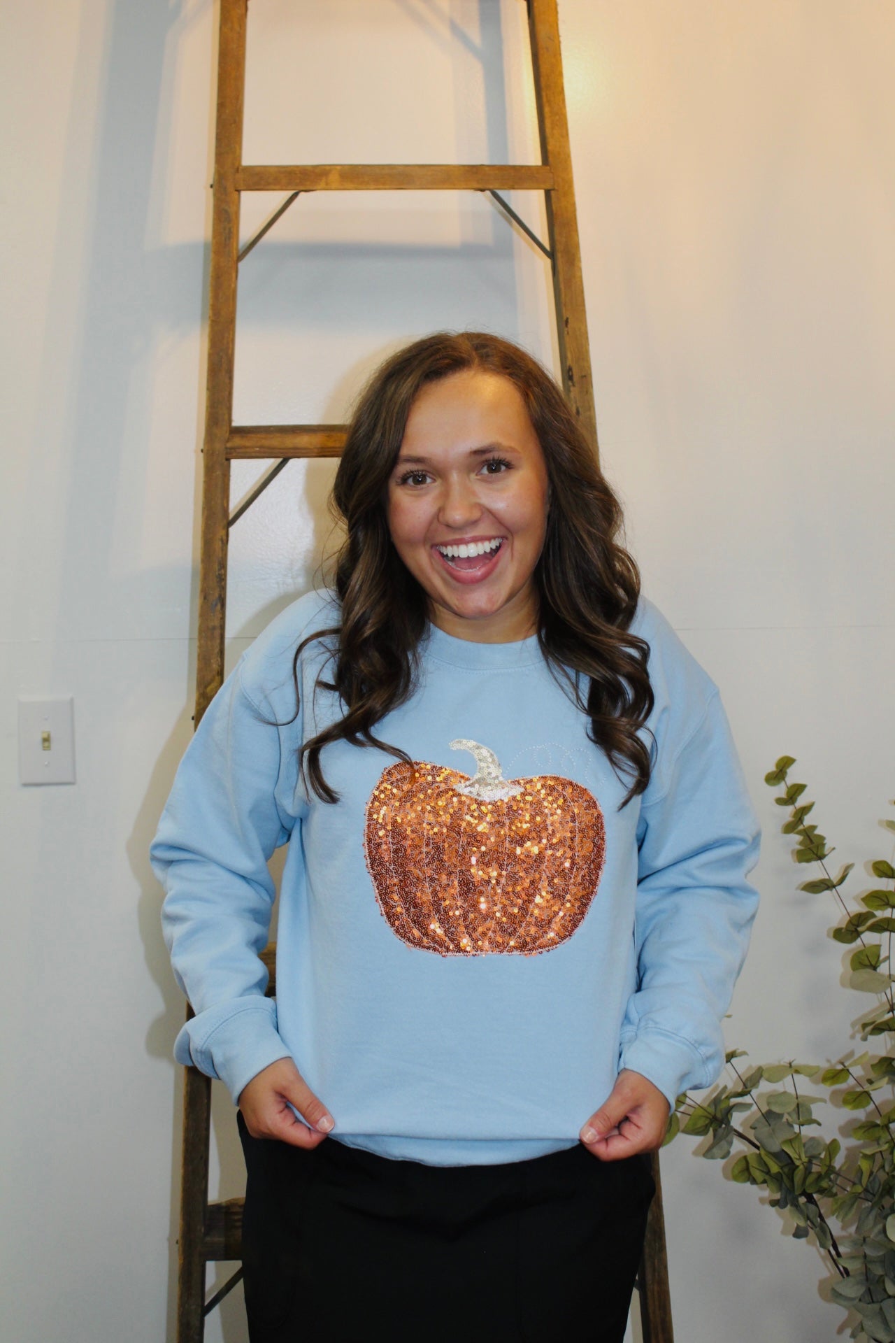 Hey There Pumpkin Glitter Sweatshirt
