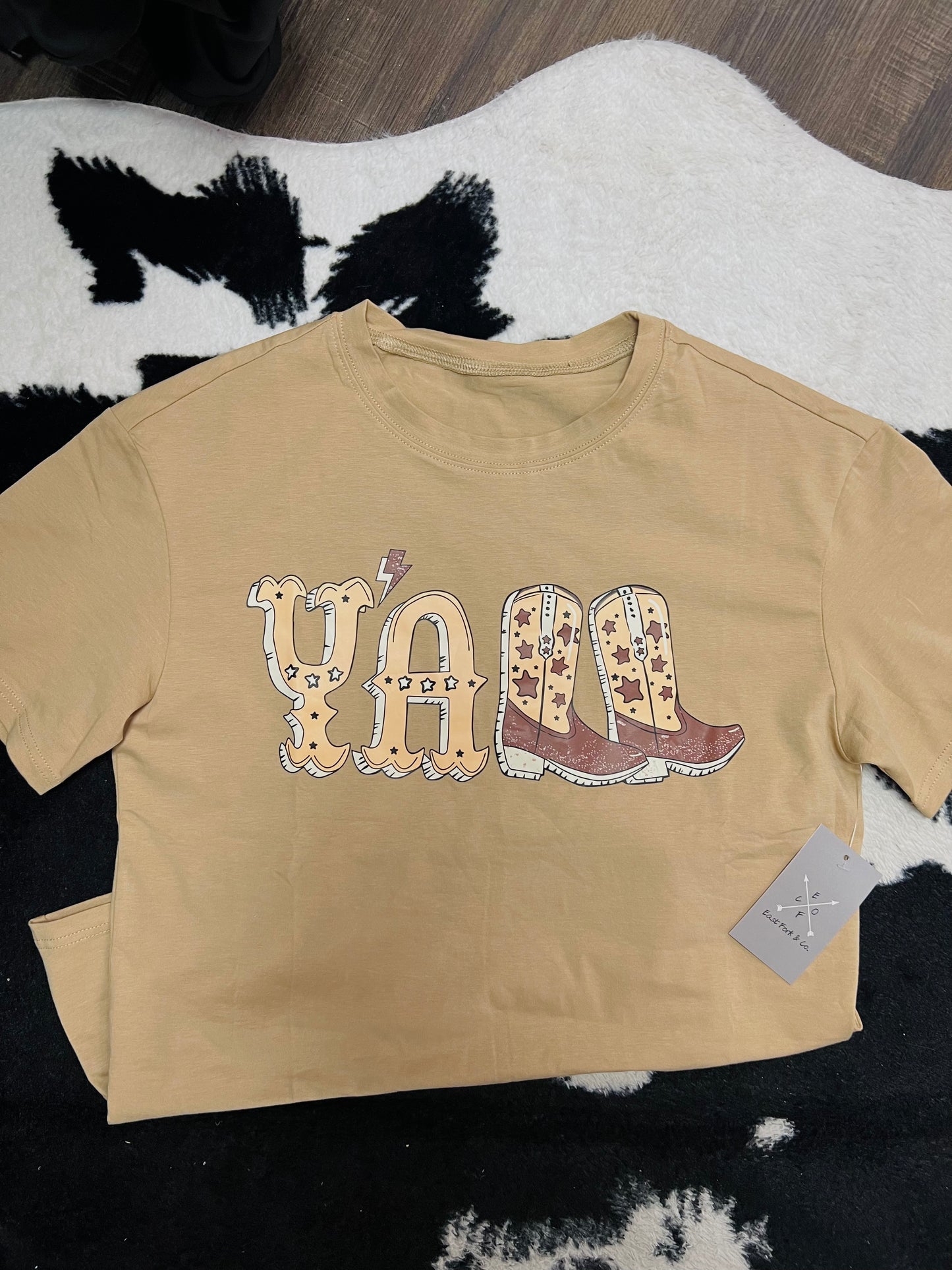 Y'all Western Boots Graphic Tee