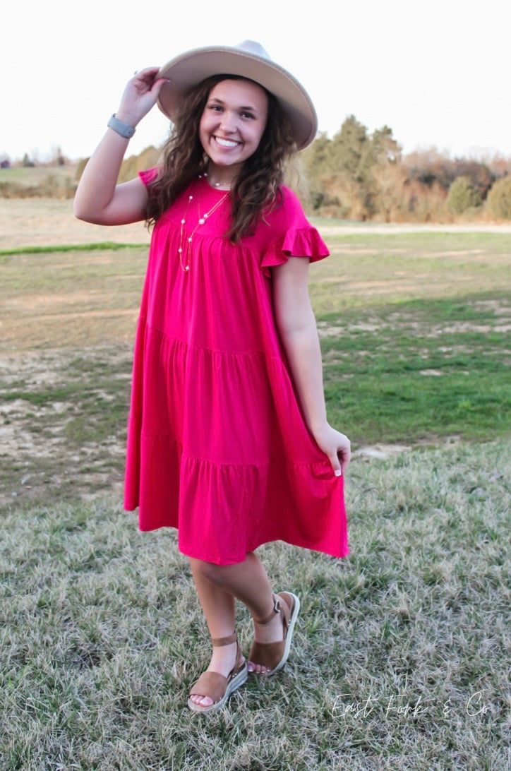 The Sweet and Lovely Tiered Swing Dress