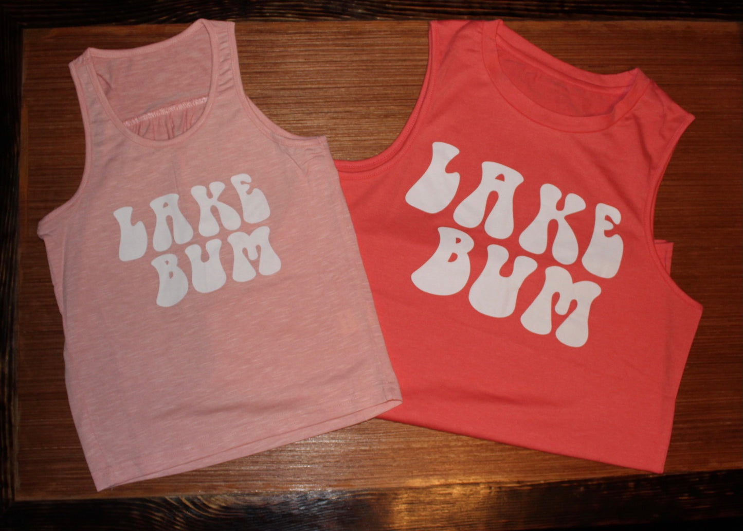 Lake Bum Light Pink Tank (Kids)
